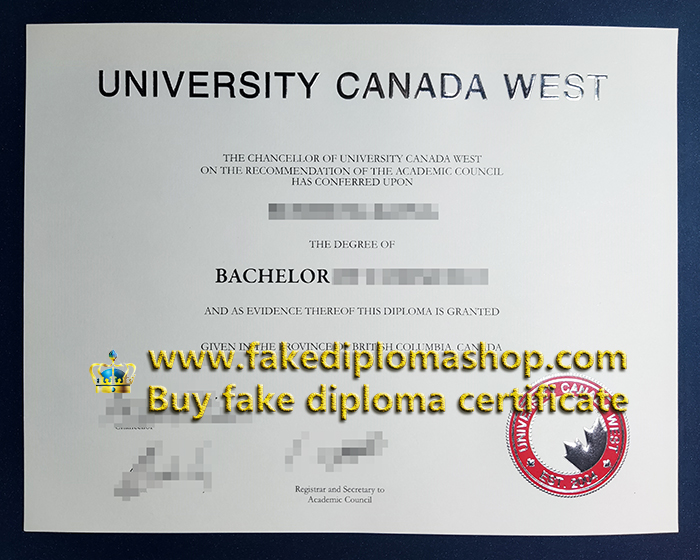 UCW diploma of Bachelor, University Canada West degree UCW diploma of Bachelor, University Canada West degree