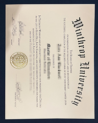 How do I order a Winthrop University diploma of Master?