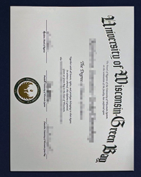 Phony UWGB diploma of Master, University of Wisconsin–Green Bay diploma for sale