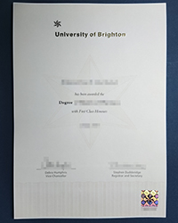 Buy the same University of Brighton degree of Master as the official