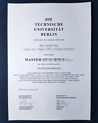 Technische Universität Berlin degree of Master, Buy fake TU Berlin diploma