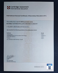 New edition Cambridge IGCSE certificate for sale, buy Cambridge certificate