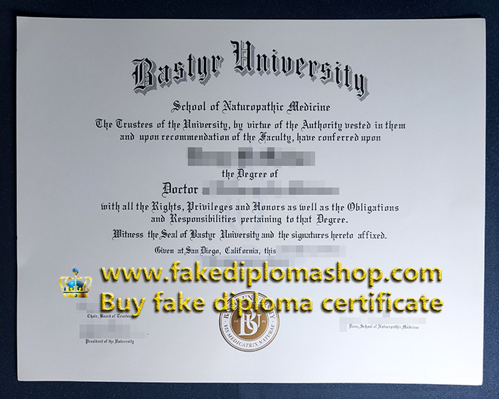 Bastyr University degree of Doctor