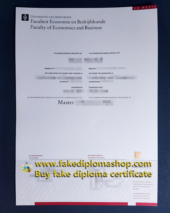 Universiteit van Amsterdam diploma in the Netherlands Universiteit van Amsterdam diploma in the Netherlands