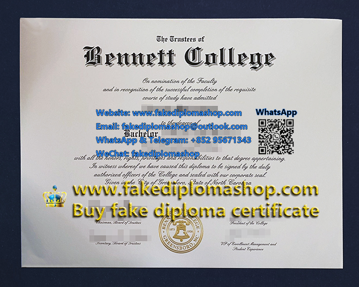 Bennett College diploma Bennett College diploma