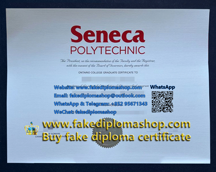 Seneca Polytechnic diploma