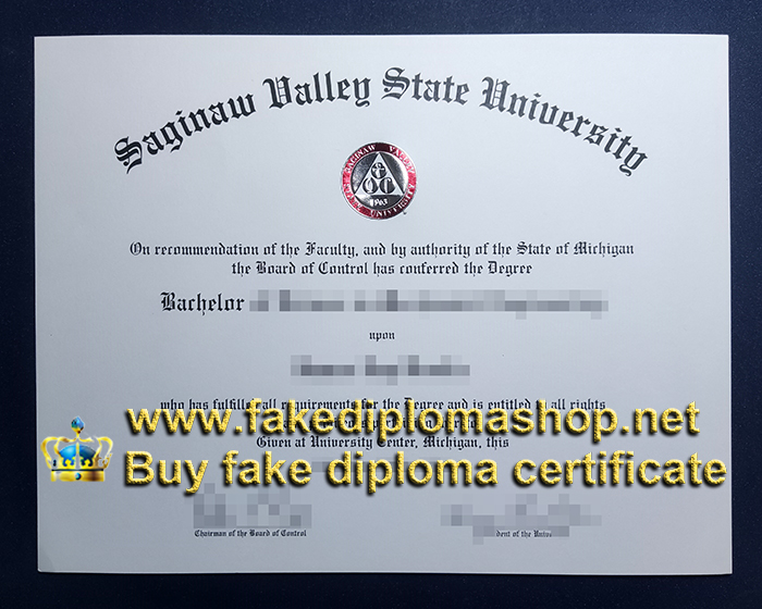 SVSU diploma, Saginaw Valley State University diploma