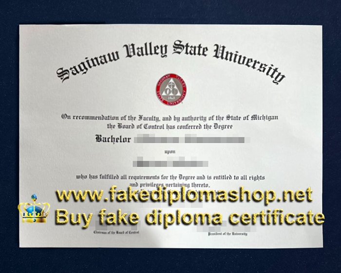 SVSU fake diploma, Saginaw Valley State University diploma