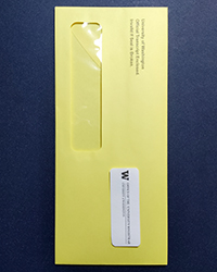 How to buy a University of Washington envelope with transcript?