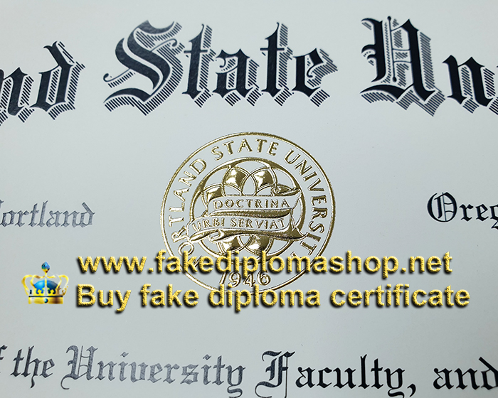 Portland State University diploma Seal