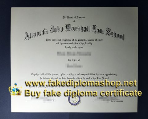 Is it hard to get into Atlanta's John Marshall Law School diploma now?