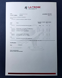 Where can I buy a latest version La Trobe University transcript as the official?