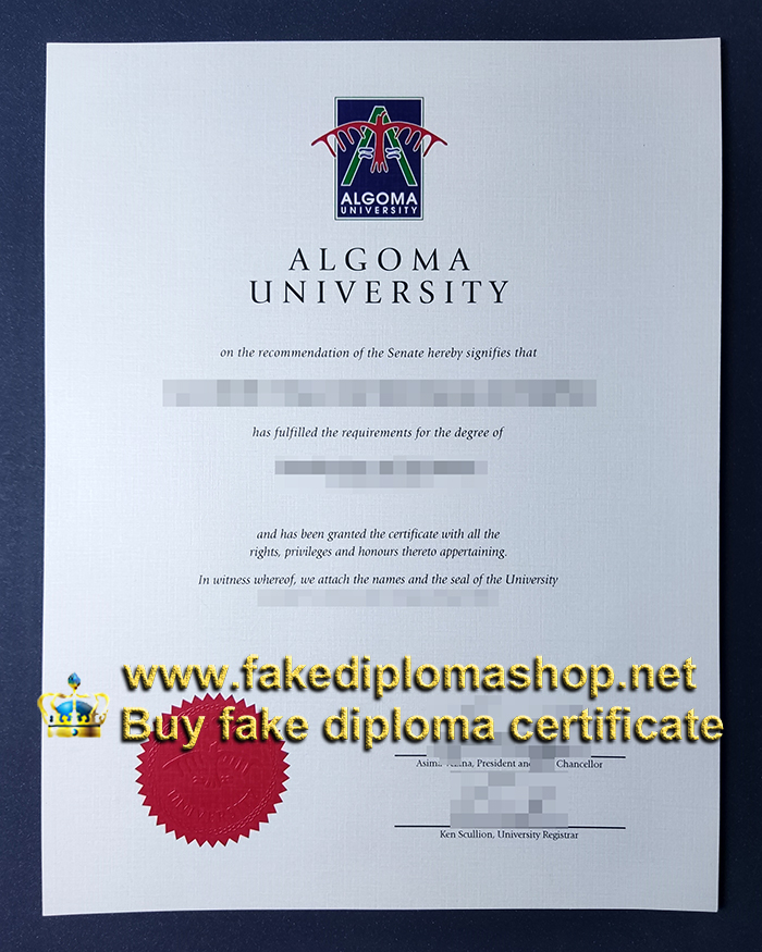 Algoma University diploma Algoma University diploma