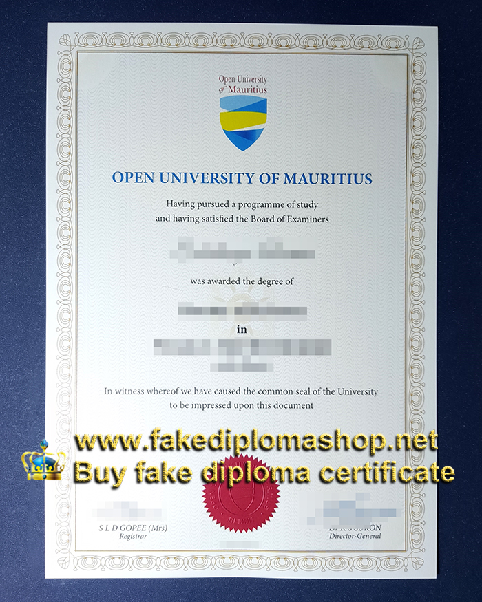 Open University of Mauritius diploma Open University of Mauritius diploma