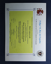 Buy a fake University of Granada diploma quickly, diploma design