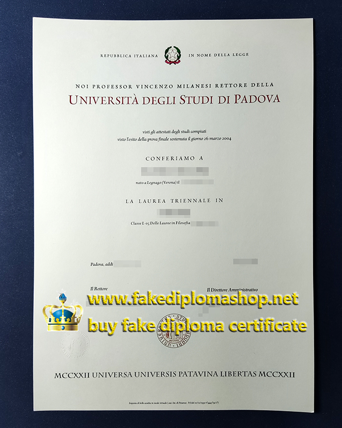 UNIPD diploma, University of Padua diploma UNIPD diploma, University of Padua diploma
