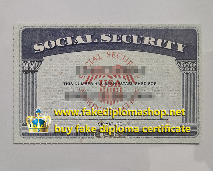 USA Social security card USA Social security card
