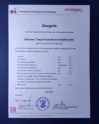 Modify your University of Mainz transcript to your satisfaction