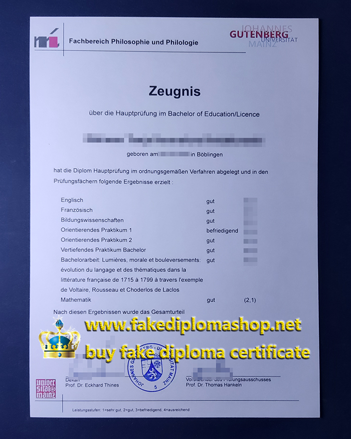 University of Mainz transcript University of Mainz transcript