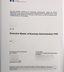 How long to get an Eastern Switzerland University of Applied Sciences diploma?