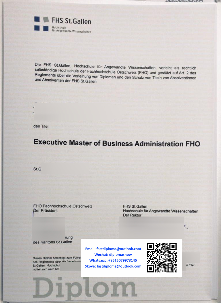 Eastern Switzerland University of Applied Sciences diploma Eastern Switzerland University of Applied Sciences diploma