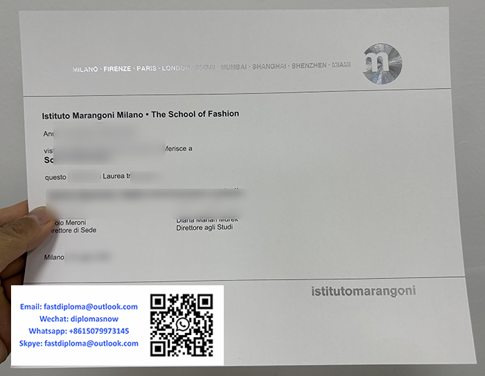 Istituto Marangoni Milano laurea