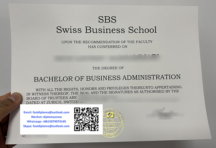 SBS Swiss Business School degree SBS Swiss Business School degree