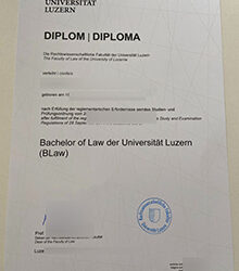 Steps to make Universität Luzern diploma