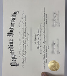 High-Definition Pepperdine University diploma from California
