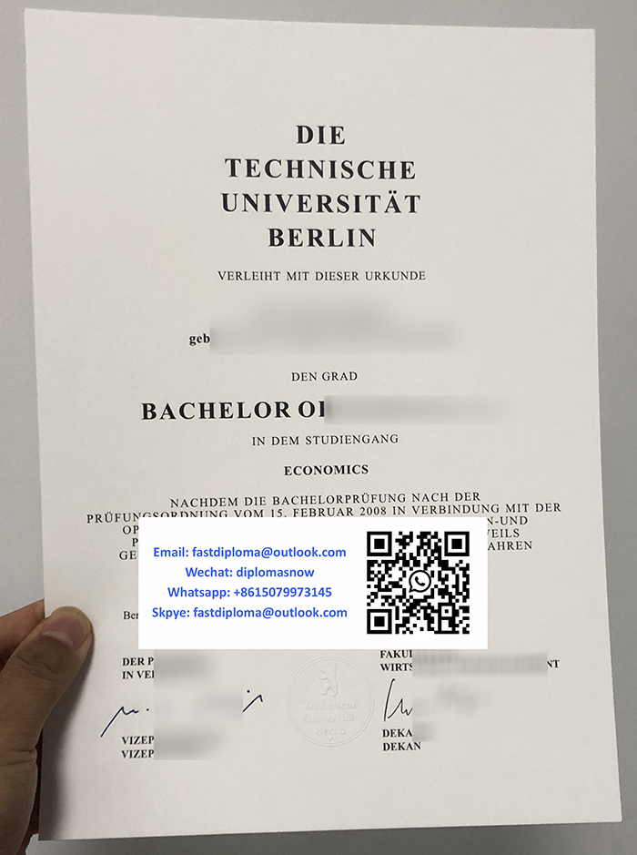 Technische Universität Berlin Urkunde Technische Universität Berlin Urkunde