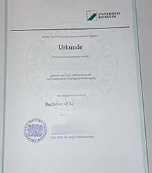 Create Universität Bayreuth Urkunde online
