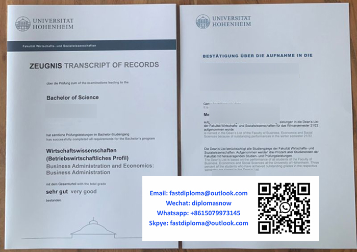 Universität Hohenheim Zeugnis