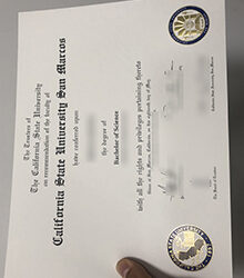 CSUSM degree certificate sample 2026