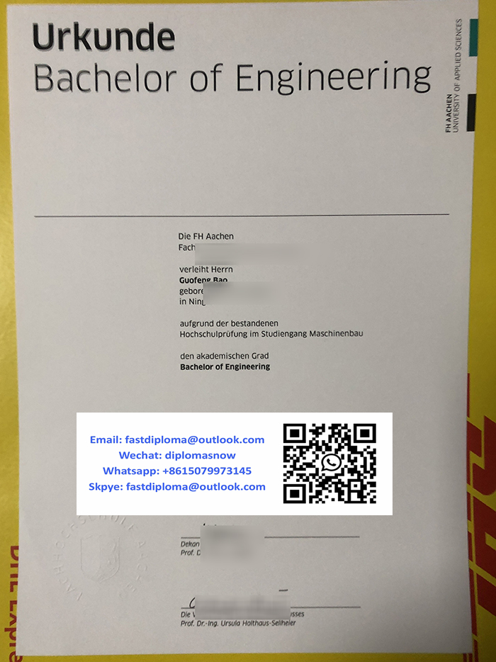 FH Aachen Urkunde sample