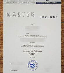 Fachhochschule Kiel Urkunde sample 2025