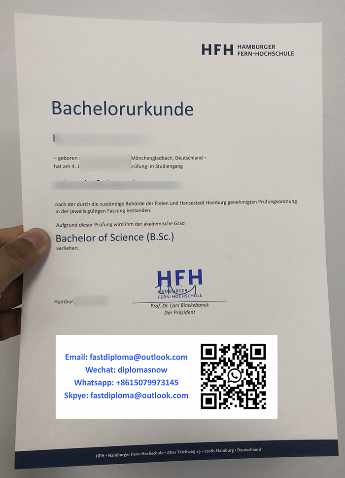 Hamburger Fern-Hochschule Urkunde