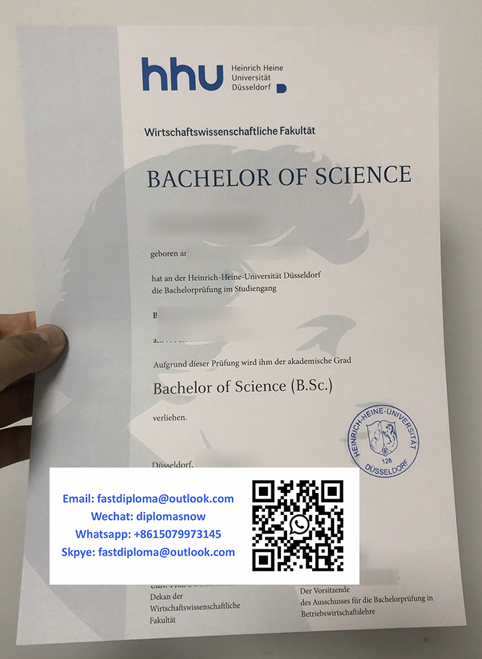 Heinrich-Heine-Universität Düsseldorf Urkunde