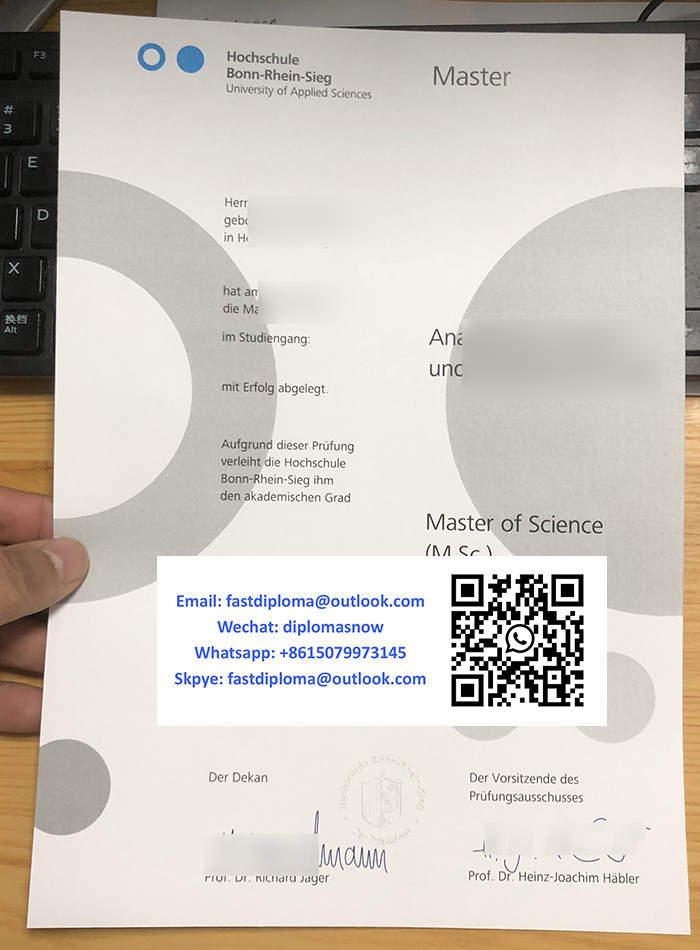 Hochschule Bonn-Rhein-Sieg Urkunde