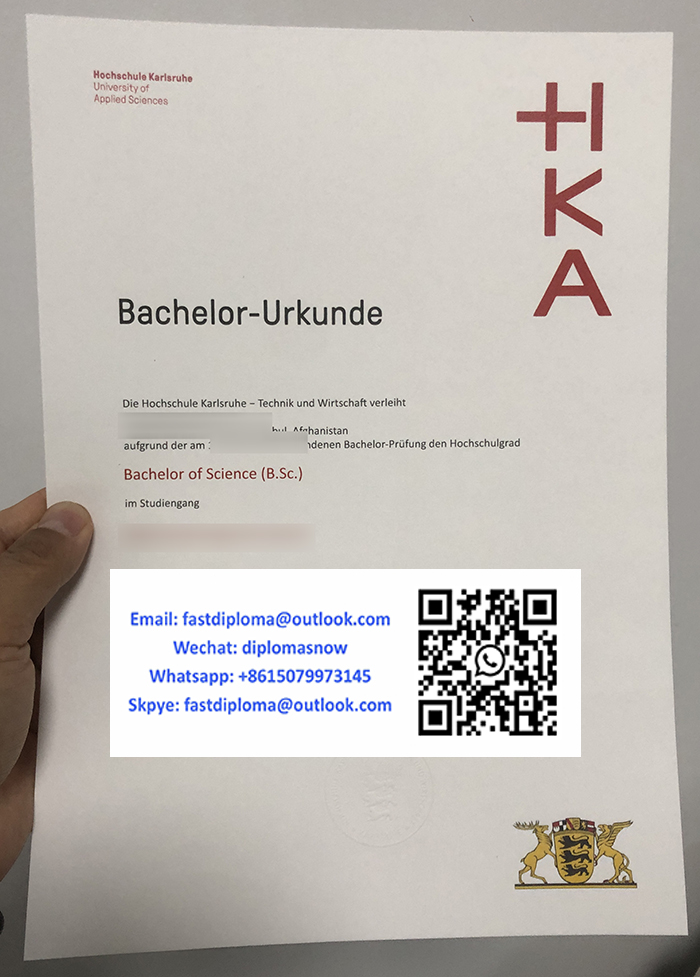 Hochschule Karlsruhe Urkunde