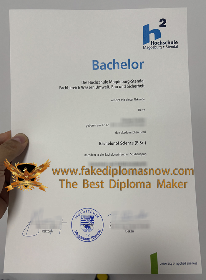 Hochschule Magdeburg-Stendal Urkunde