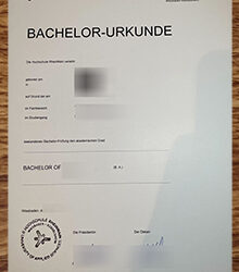 Hochschule RheinMain Urkunde from Germany