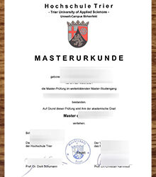 Hochschule Trier Urkunde Online Service