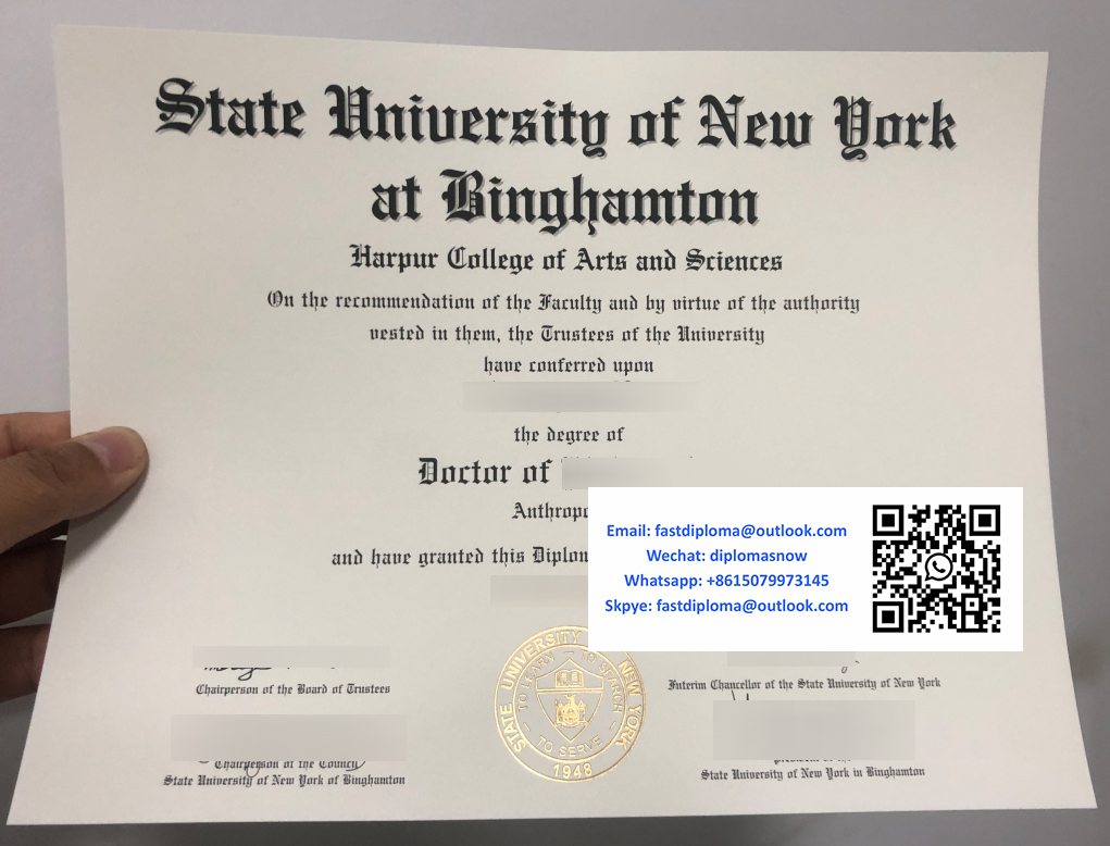 State University of New York at Binghamton degree