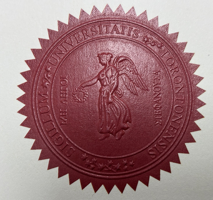 University of Toronto degree seal