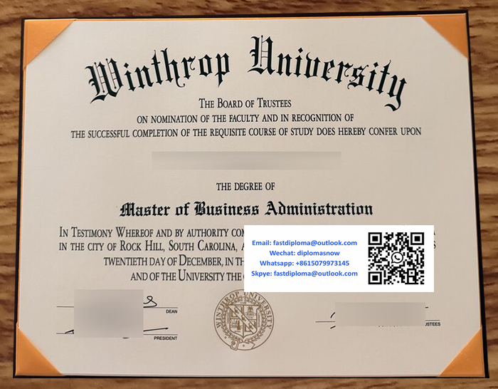 Winthrop University diploma Winthrop University diploma