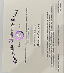 Concordia University Texas diploma 2026