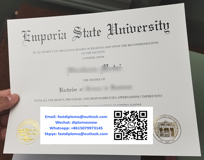Emporia State University Degree, ESU diploma