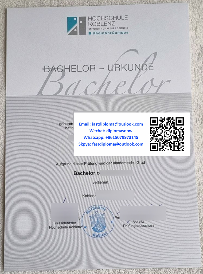 Hochschule Koblenz Urkunde