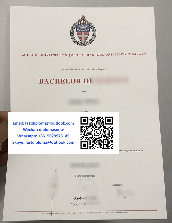 Radboud University Nijmegen degree Radboud University Nijmegen degree