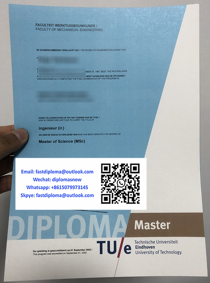 TU/e degree, Technische Universität Eindhoven diploma sample TU/e degree, Technische Universität Eindhoven diploma sample